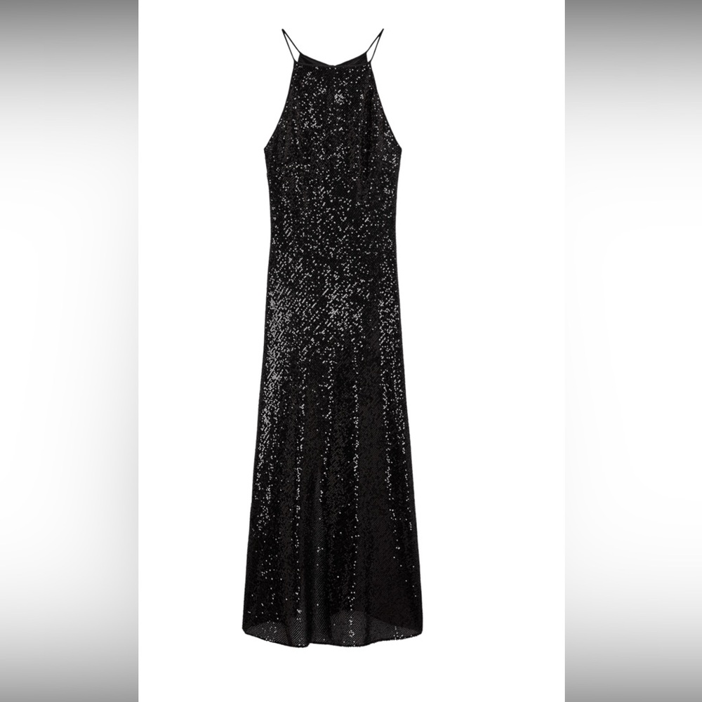 Zara black Sequin dress. Size XS